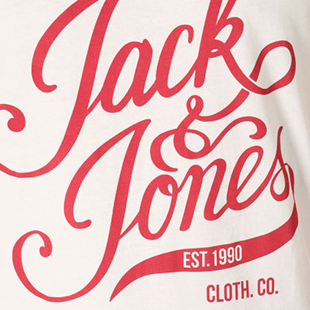 Jack And Jones - Débardeur Blog Blanc Rouge