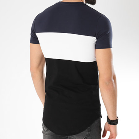 John H - Tee Shirt Oversize 1891 Noir Blanc Bleu Marine