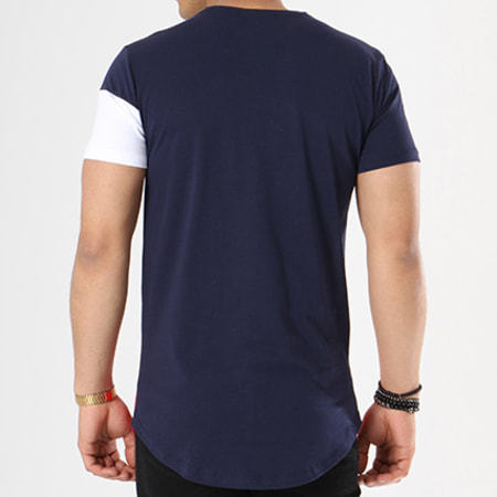 MTX - Tee Shirt Oversize 6776 Bleu Marine Blanc Rouge