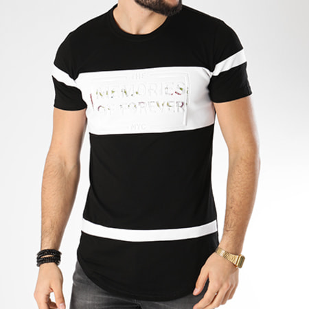 MTX - Tee Shirt Oversize C3035 Noir Blanc