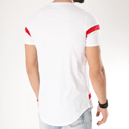 MTX - Tee Shirt Oversize C3035 Blanc Rouge