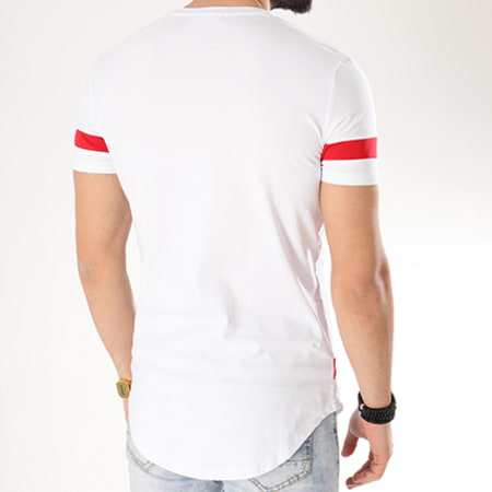 MTX - Tee Shirt Oversize C3301 Blanc Rouge