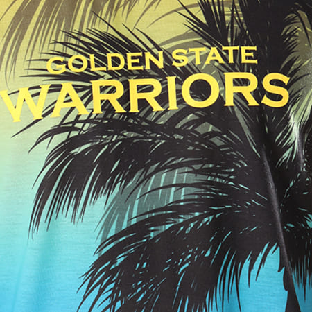 New Era - Débardeur Coastal Heat Golden State Warriors 11569525 Vert Bleu Clair Floral 