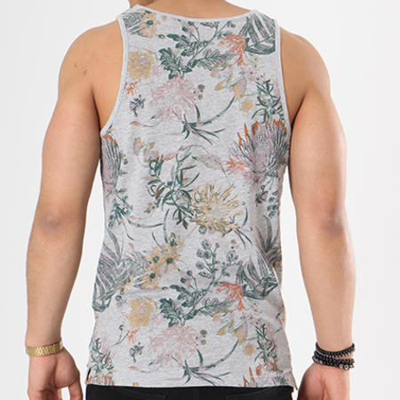 Only And Sons - Debardeur Solomon Gris Chiné Floral
