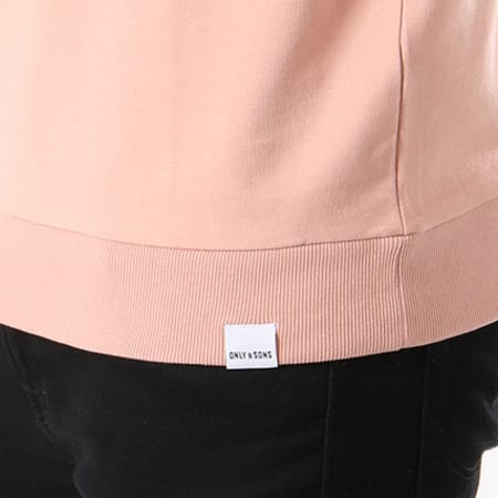 Only And Sons - Sweat Crewneck Stripe Rose Pale