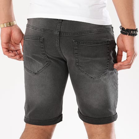 Only And Sons - Short Jean Ply 9317 Gris Anthracite