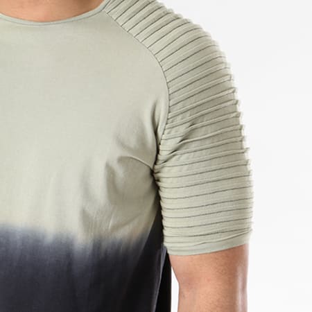 Paname Brothers - Tee Shirt Oversize Taxa Vert Kaki Dégradé Noir