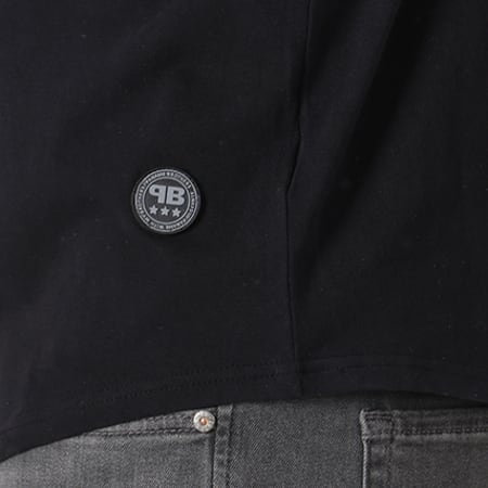 Paname Brothers - Tee Shirt Oversize Taxa Blanc Dégradé Noir