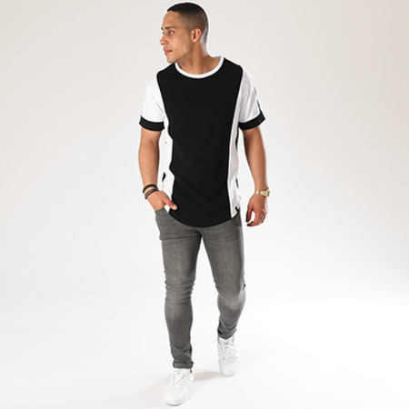 Uniplay - Tee Shirt Oversize 8205 Noir Blanc