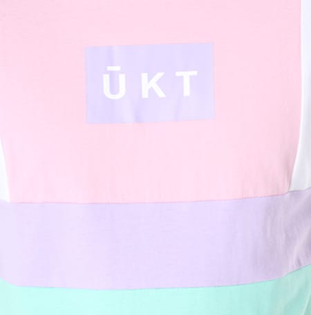 Unkut - Tee Shirt Spirit Blanc Rose Vert Pastel