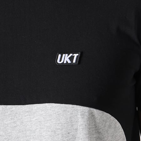 Unkut - Tee Shirt Self Gris Chiné Noir