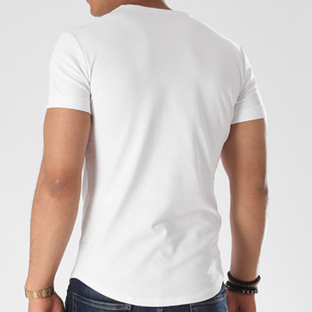 Aarhon - Tee Shirt Oversize 3-18-001S Blanc Argenté
