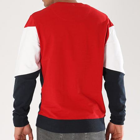 Only And Sons - Sweat Crewneck Rico Bleu Marine Blanc Rouge