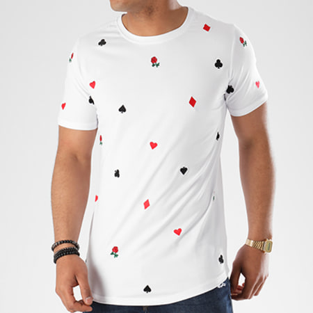 Berry Denim - Tee Shirt Oversize Avec Broderies JAK-029 Blanc