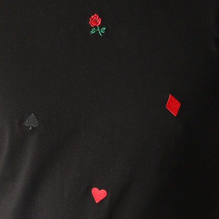 Berry Denim - Tee Shirt Oversize Avec Broderies JAK-029 Noir