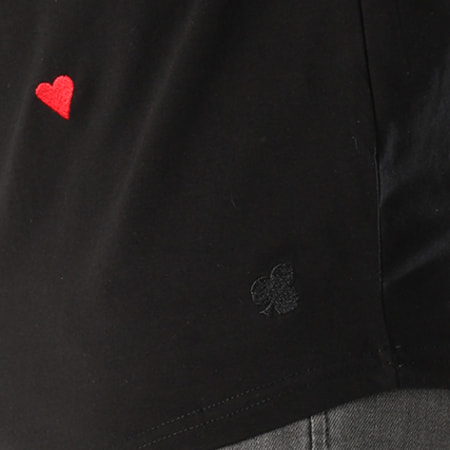 Berry Denim - Tee Shirt Oversize Avec Broderies JAK-029 Noir