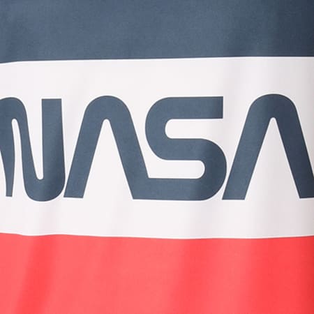 NASA - Débardeur Worm Logo Tricolore Bleu Blanc Rouge