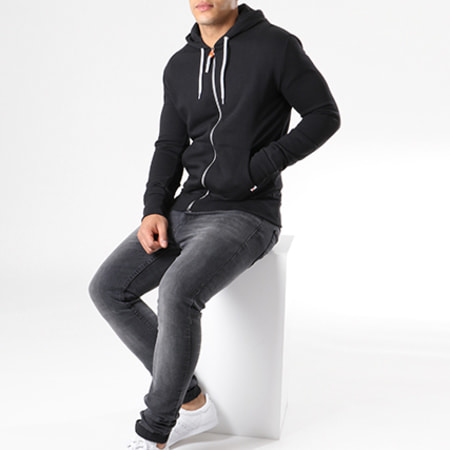 Superdry Sweat Zippe Capuche LA Athletic M20215XPS Noir LaBoutiqueOfficielle