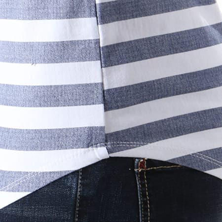 Aarhon - Tee Shirt Oversize 3-18-108 Bleu Clair Blanc