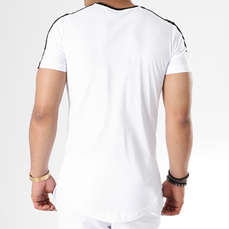 John H - Ensemble Tee Shirt Oversize Short Jogging 618 Blanc Noir