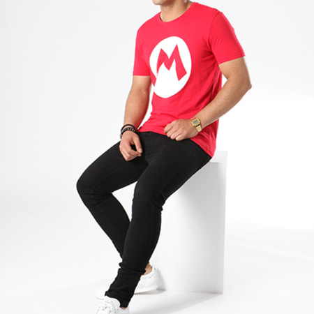 Nintendo - Tee Shirt Mario Big M Rouge Blanc
