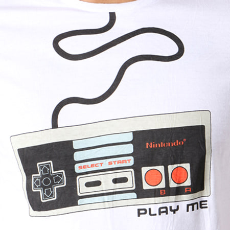 Nintendo - Tee Shirt NES Controller Compressed Blanc