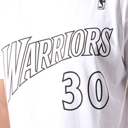 Mitchell and Ness - Tee Shirt Golden State Warriors Stephen Curry Blanc Noir