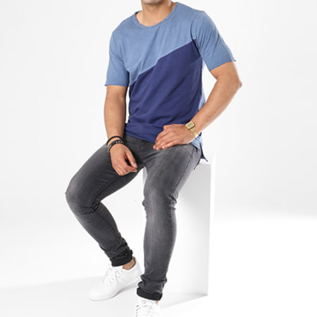 Only And Sons - Tee Shirt Digory Bleu Marine