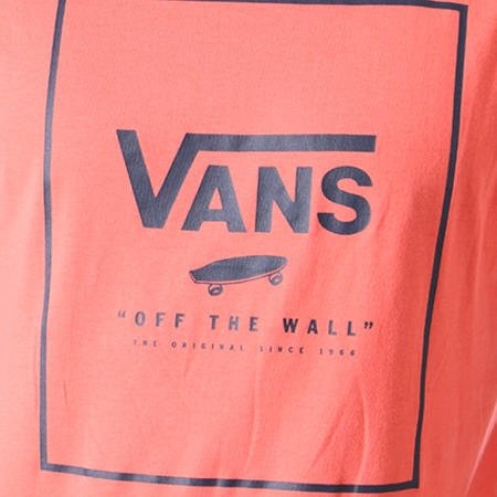 Vans - Tee Shirt Print Box A312SRKN Corail Noir