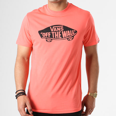 Vans - Tee Shirt Off The Wall V00JAYFW9 Corail Noir