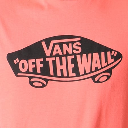 Vans - Tee Shirt Off The Wall V00JAYFW9 Corail Noir