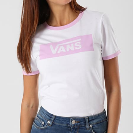 Vans - Tee Shirt Femme Ring Tangle A3JE2RIM Blanc Lila