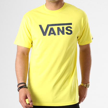 Vans - Tee Shirt Classic V00GGGQ9Y Jaune Bleu Marine