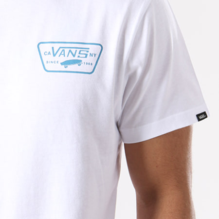 Vans - Tee Shirt Full Patch A3H5KRKW Blanc Bleu Clair