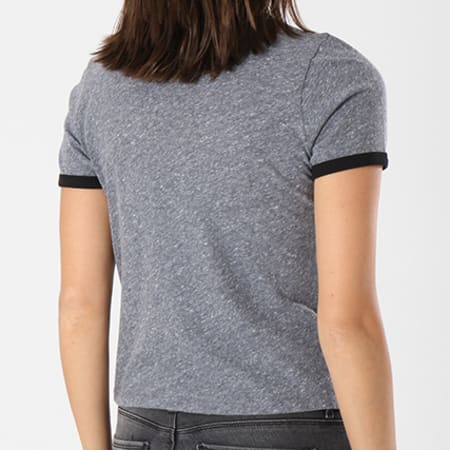 Vans - Tee Shirt Femme Ring Tangle A3JE2YR2 Gris Anthracite Chiné Noir