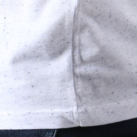Celio - Tee Shirt Poche Vebasic Bleu Clair Chiné