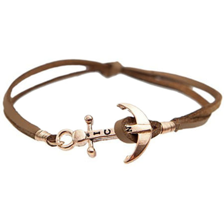 Icon Brand - Bracelet Anchor Knott Camel Doré