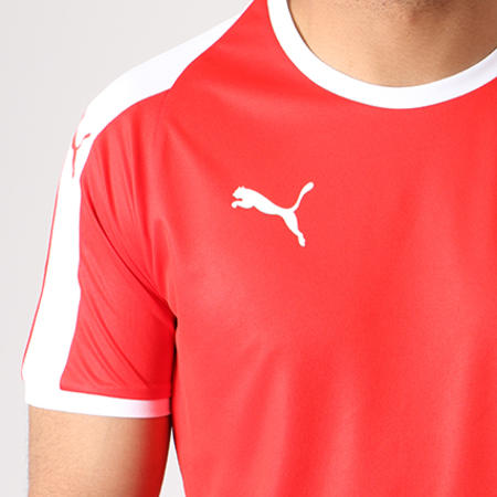 Puma - Tee Shirt Liga Jersey 703417 Rouge Blanc