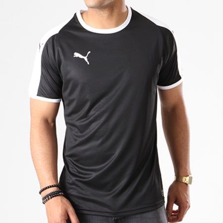 Puma - Tee Shirt Liga Jersey 703417 Noir Blanc