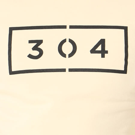 304 Clothing - Sweat Crewneck Jackson Ecru Noir Blanc