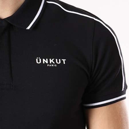 Unkut - Polo Manches Courtes Link Noir Blanc