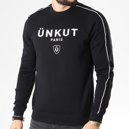 Unkut - Sweat Crewneck Link Noir Blanc