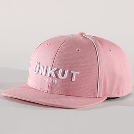 Unkut - Casquette Snapback Link Rose Blanc