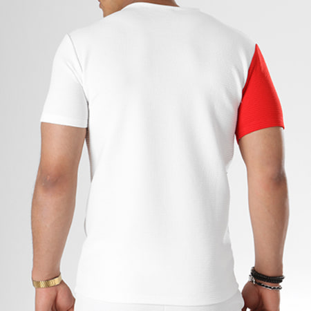 Frilivin - Ensemble Tee Shirt Short Jogging 2980 Blanc Noir Rouge