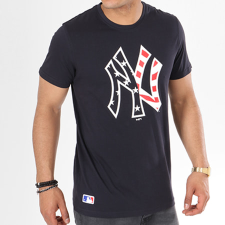 New Era - Tee Shirt Infill Logo New York Yankees 11569445 Bleu Marine 