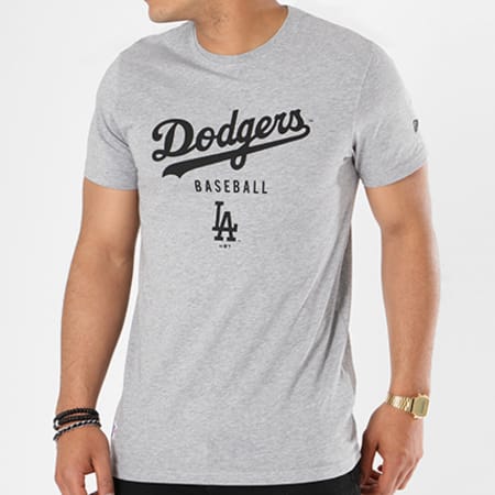 New Era - Tee Shirt Los Angeles Dodgers Team Apparel 11569461 Gris Chiné