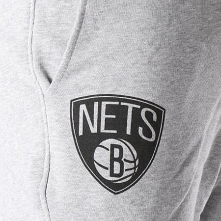 New Era - Short Jogging Logo Brooklyn Nets 11569518 Gris Chiné
