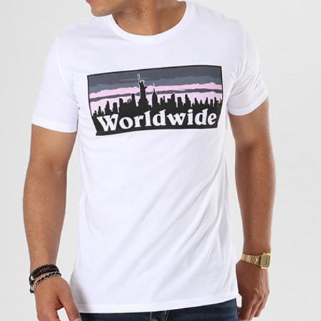Luxury Lovers - Tee Shirt Worldwide Blanc