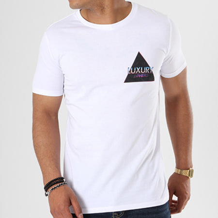 Luxury Lovers - Tee Shirt Retro Wave Blanc