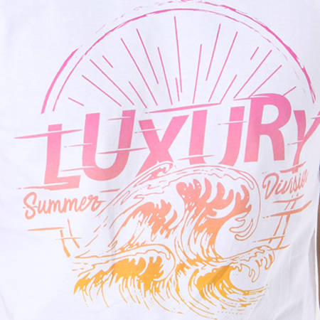 Luxury Lovers - Maglietta estiva bianca